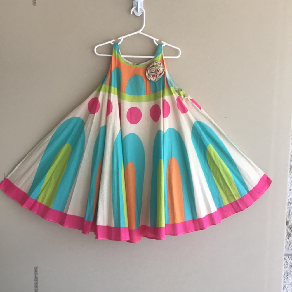Halabaloo Geometric Circle dress perfect Easter dress